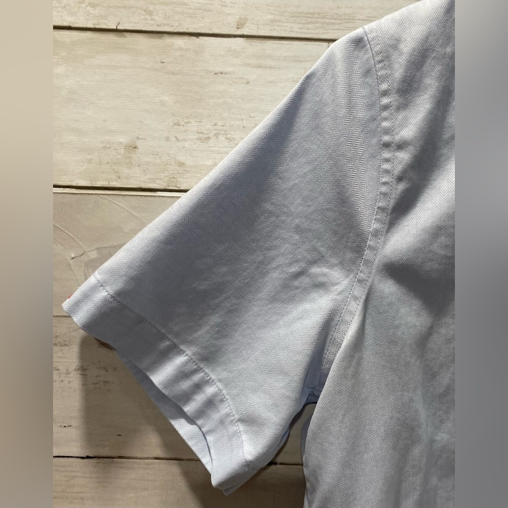 American Airlines Women's Button Up Collared Short Sleeve Blue Shirt Size 6 - Picture 2 of 15